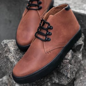 Кожаные осенние ботинки мужские 11Shoes на шнуровке купить в Украине